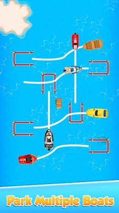 Park The Boat Games Puzzle 3D - Screenshot 2