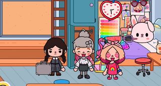 toca wednesday addams coloring - Screenshot 2