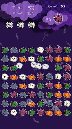 Bubble Beasts Match3 Halloween - Screenshot 1