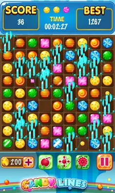 Candy Lines: Five in a row - Screenshot 1