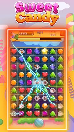 Sweet Candy Match 3 Games - Screenshot 1