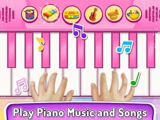 Real Pink Piano For Girls - Screenshot 2