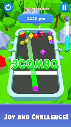 2048 Marble Mania Merge Balls - Screenshot 3