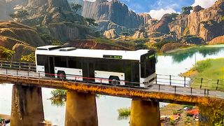 Stunt bus driving sim offroad - Screenshot 2
