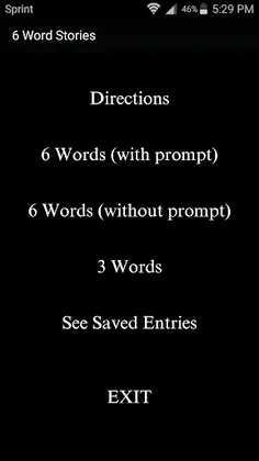 6 Word Stories - Screenshot 2