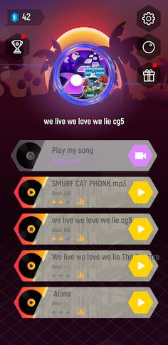 Tiles Hop: Blue smurf cat meme - Screenshot 3