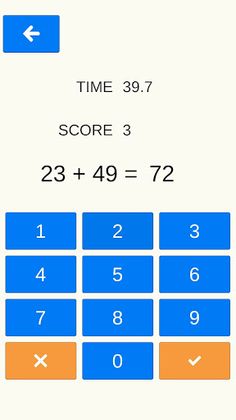 1 Minute Mental Arithmetic - Screenshot 1