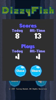 Dizzy Fish: Flappy Swimming Ga - Screenshot 2