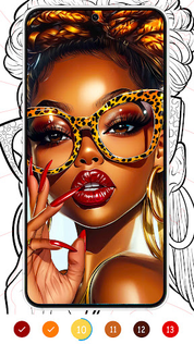 Black Color : Color By Number - Screenshot 1