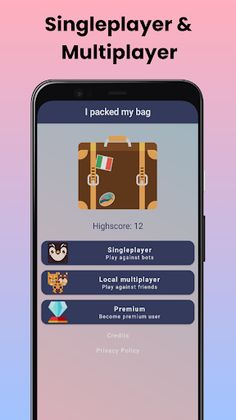 I packed my bag - Screenshot 1