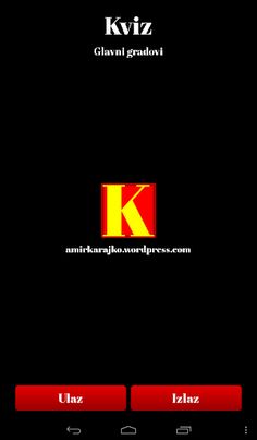 Kviz: Glavni Gradovi - Screenshot 1