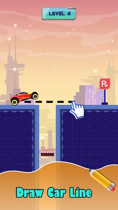 Draw the Bridge: Save Cars - Screenshot 1
