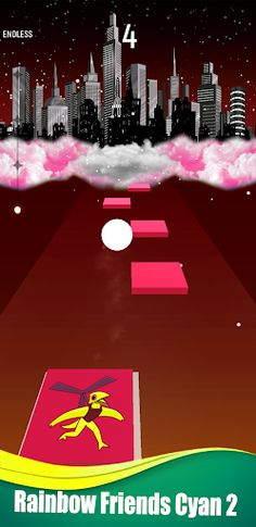 Yellow Rainbow Friend TilesHop - Screenshot 2