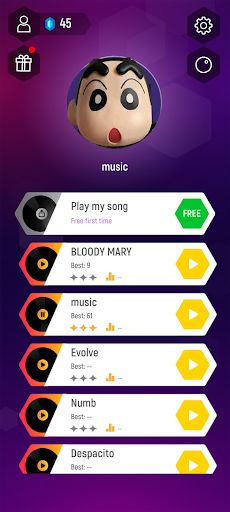 Crayon Shin-Chan | Tiles Hop - Screenshot 1