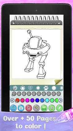 Robot Coloring Pages: Bot Wars - Screenshot 3