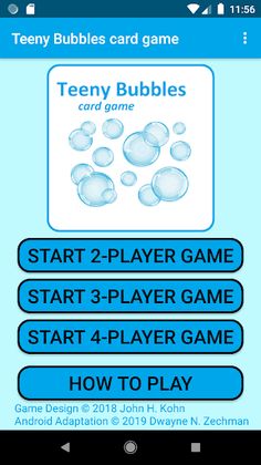 Teeny Bubbles card game - Screenshot 1