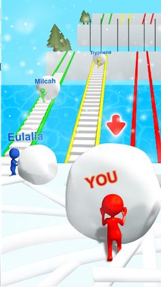Snow Race: Snow Ball.IO - Screenshot 1
