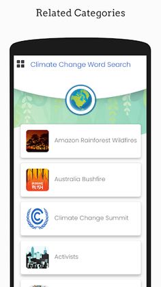 Climate Change Word Search (Pu - Screenshot 1