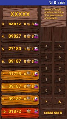 Bulls and Cows - Screenshot 3