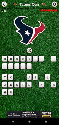 NFL Quiz - Screenshot 2
