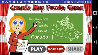 Canada Map Puzzle Game Free - Screenshot 1