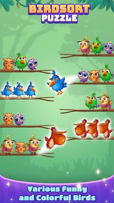 Bird Sort Puzzle - Color Fun - Screenshot 3