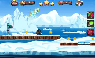 Little Pony Runner Frozen Land - Screenshot 3