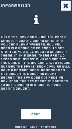 Spy Game - Digital Party Game - Screenshot 2