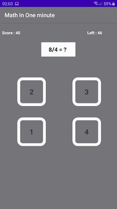 Math In One Minute - Screenshot 2