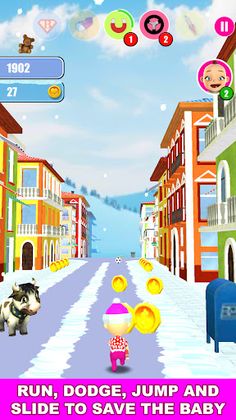 Baby Snow Run - Running Game - Screenshot 2