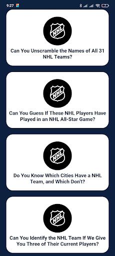 Trivia Game For NHL Addict! - Screenshot 1