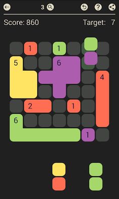 D7: pack the colored Dominoes - Screenshot 2