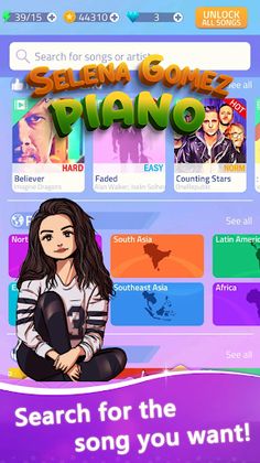 Selena Gomez Music Piano Tiles - Screenshot 1