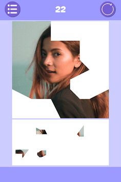 Beautiful Faces Tangram Puzzle - Screenshot 3