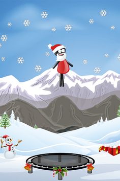 Crazy Stickman Jump and Flip - Screenshot 1