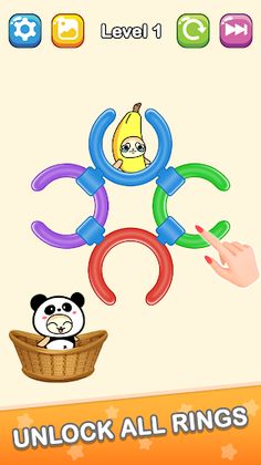 Rotate Ring: Rescue Banana Cat - Screenshot 1