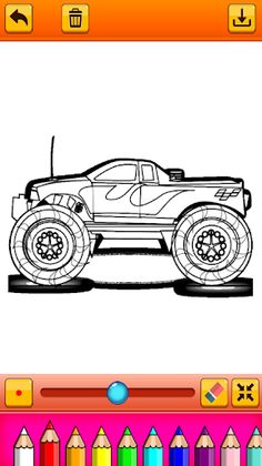 coloring big monster truck - Screenshot 3