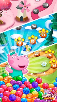 Hippo Bubble Pop Game - Screenshot 3