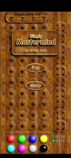 Simply Mastermind - Screenshot 1