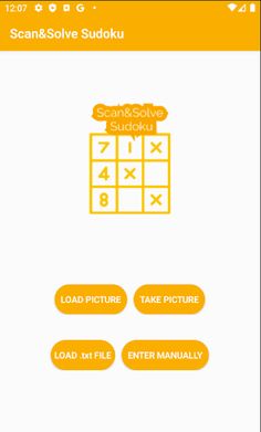 Scan&Solve Sudoku - Screenshot 1