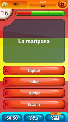 Spanish Vocabulary Quiz Game - Screenshot 4