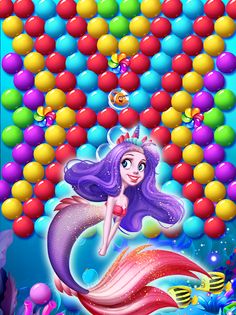 Mermaid Rescue Fish Pop Shoote - Screenshot 2
