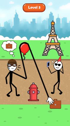 Stickman Thief Puzzle IQ Brain - Screenshot 3