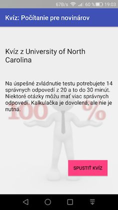 Kvíz: Počítanie pre novinárov - Screenshot 1