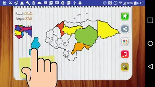 Juego del Mapa de Honduras - Screenshot 2