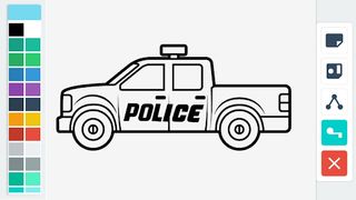 Mobil Polisi Mewarnai - Screenshot 2