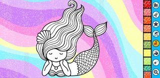 Mermaid coloring for adult - Screenshot 1