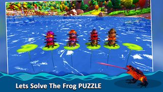 Frog Sort 3D Color Puzzle Game - Screenshot 1
