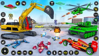 Monster Crane robot Car Games - Screenshot 2