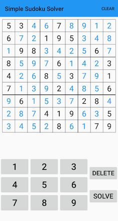 Simple Sudoku Solver - Screenshot 2